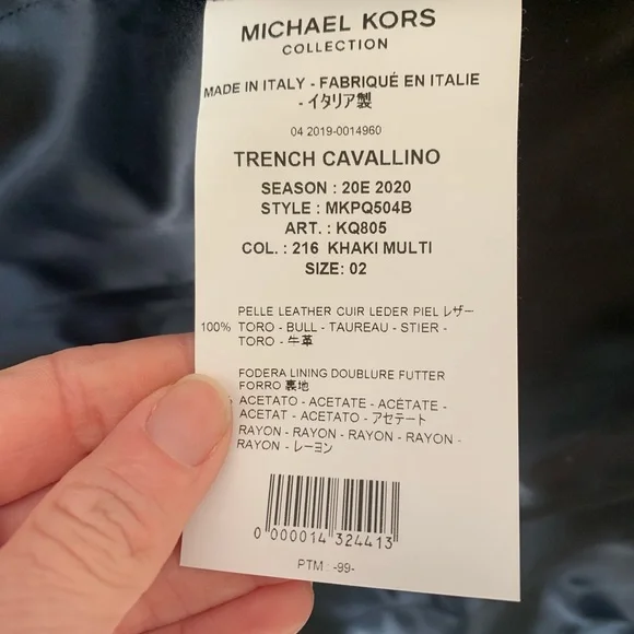 Michael Kors Collection Calf Hair Trench